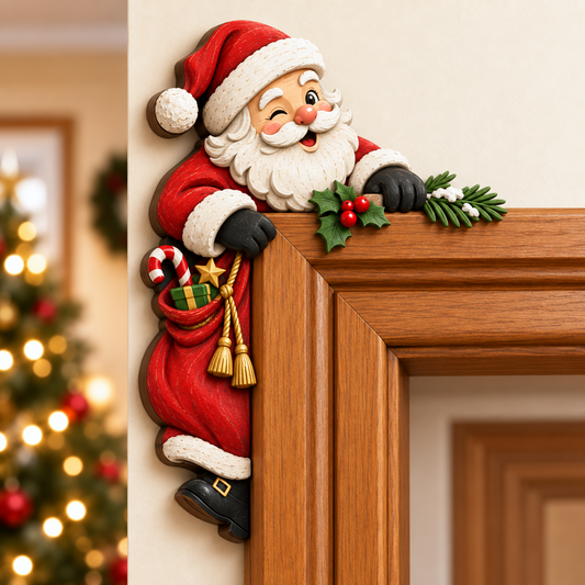 🔥🔥🔥Christmas Peekaboo Door Frame Corner Decor
