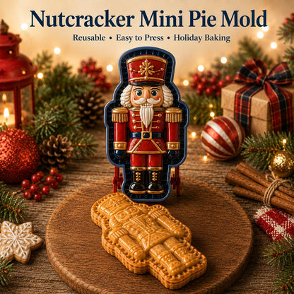 🎄 Christmas Mini Pie Moulds – 8 Festive Embossed Designs