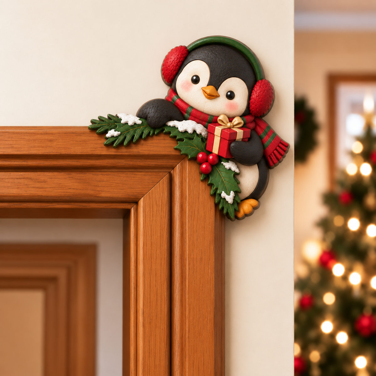 🔥🔥🔥Christmas Peekaboo Door Frame Corner Decor