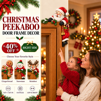 🔥🔥🔥Christmas Peekaboo Door Frame Corner Decor