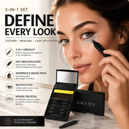 2026 HOT SALE 50K+ SOLD!  50% OFF!3-in-1 Kit: Eyeliner and Lower Lash Stamp
