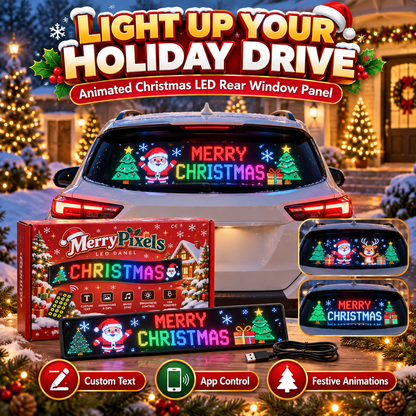 Animated LED Car Display — USB‑C Powered