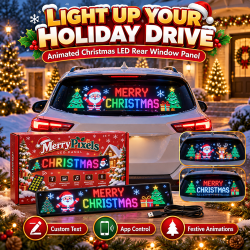 Animated LED Car Display — USB‑C Powered