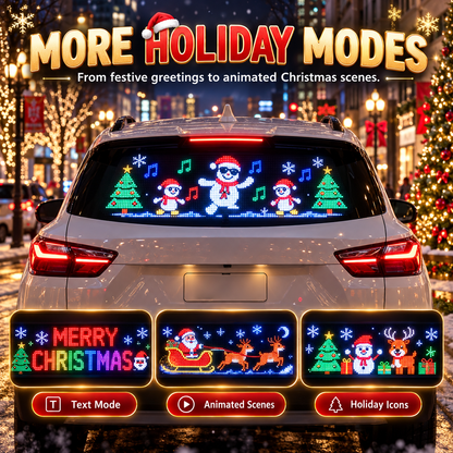 Animated LED Car Display — USB‑C Powered