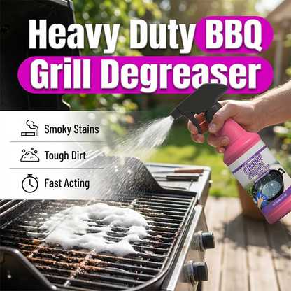Place an order and receive a free sponge and cleaning cloth—Fast-Acting Heavy-Duty Grill Degreaser Spray